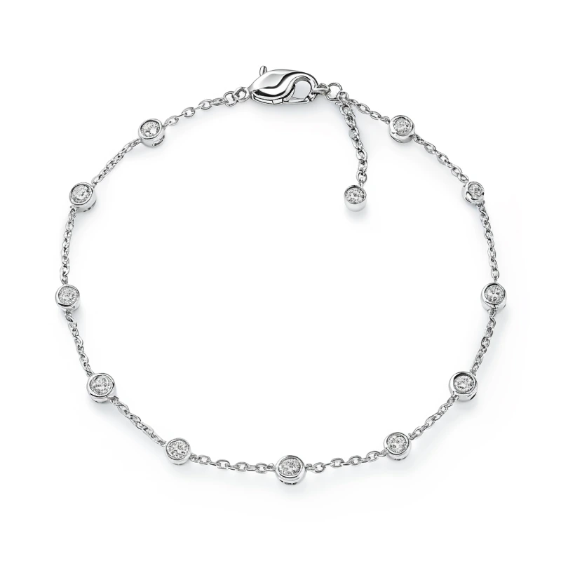 Delicate Radiance White Gold Diamond Bracelet