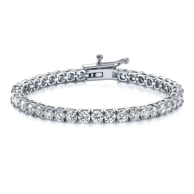 Round Brilliant Cut Diamond Tennis Bracelet